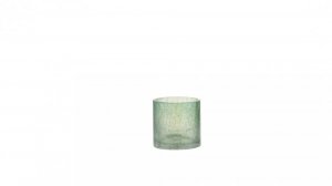 JL104424 Windlicht Crackle Glas Groen Small