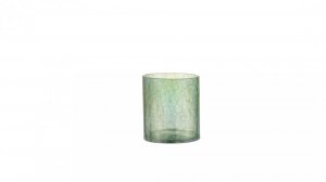 JL104524 Windlicht Crackle Glas Groen Medium